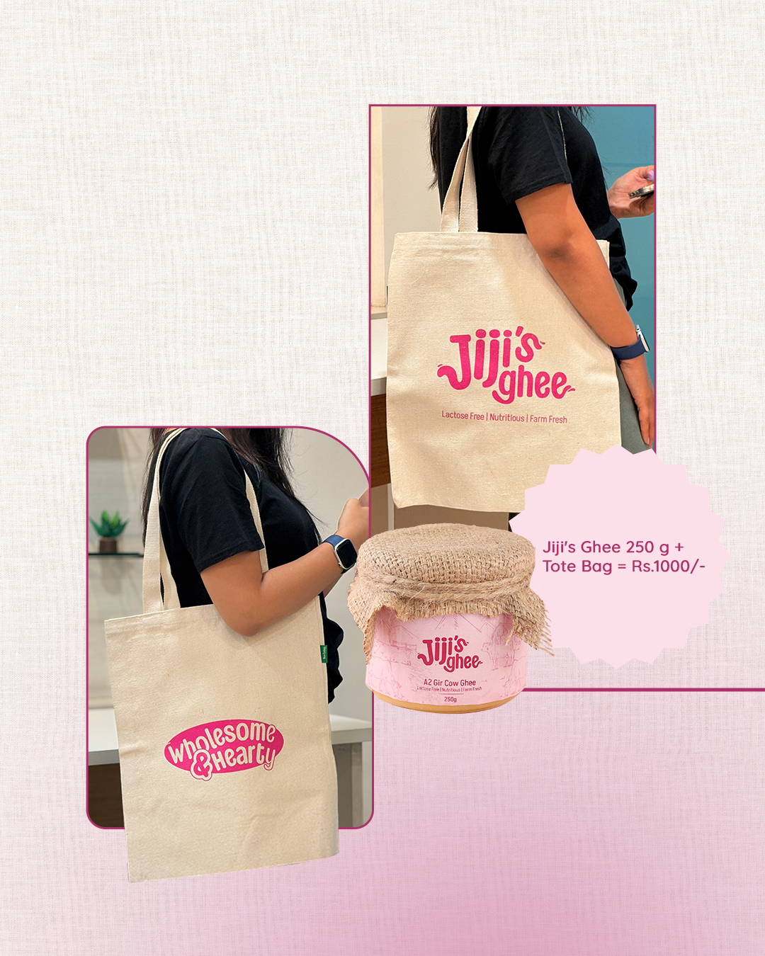 Jiji's Ghee 250g + Tote Bag