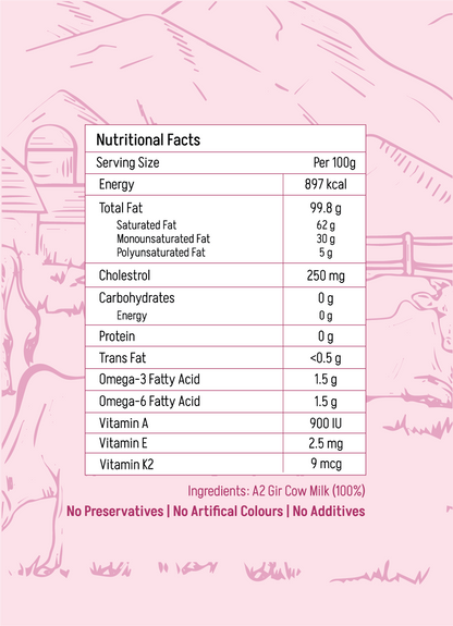 A2 Gir Cow Ghee - 500g